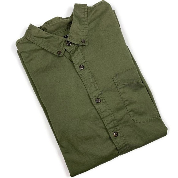 Forever 21 Other - Forever 21 Mens Army Green Button Down Dress Shirt